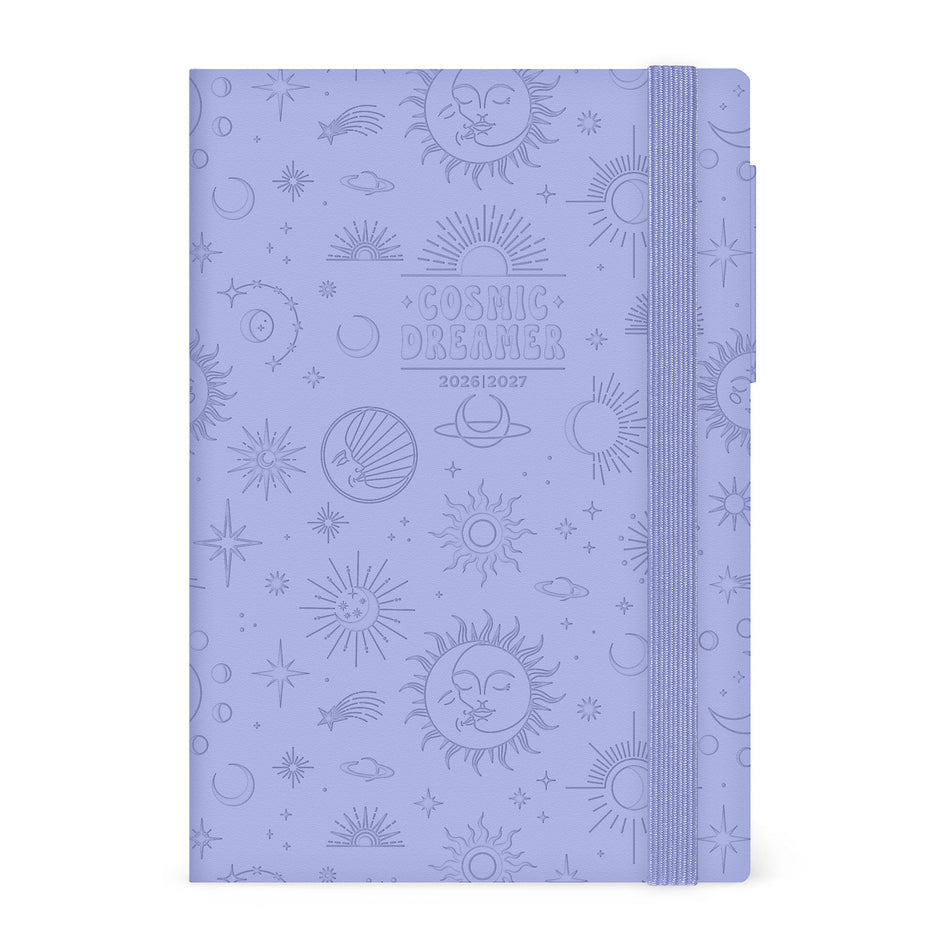 Agenda Legami 16 meses Média Diaria - Cosmic Lilac - Papelaria Encantada