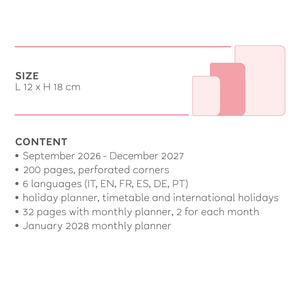 Agenda Legami 16 meses Media - Semanal - Botanic Garden - Papelaria Encantada