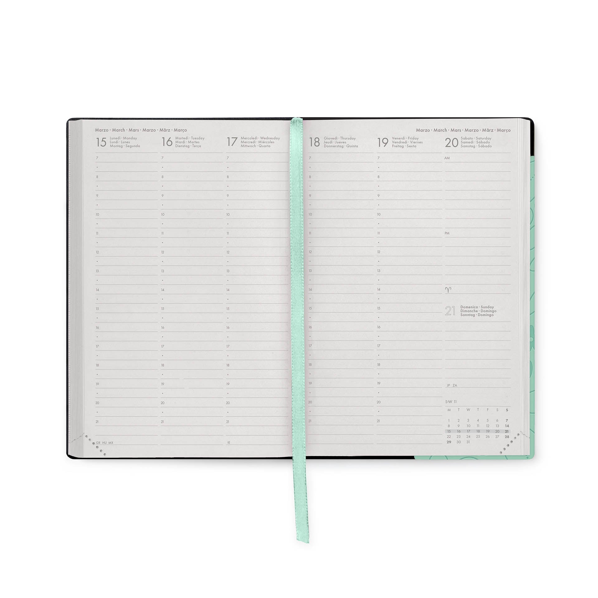 Agenda Legami 16 meses Media - Semanal - Botanic Garden - Papelaria Encantada