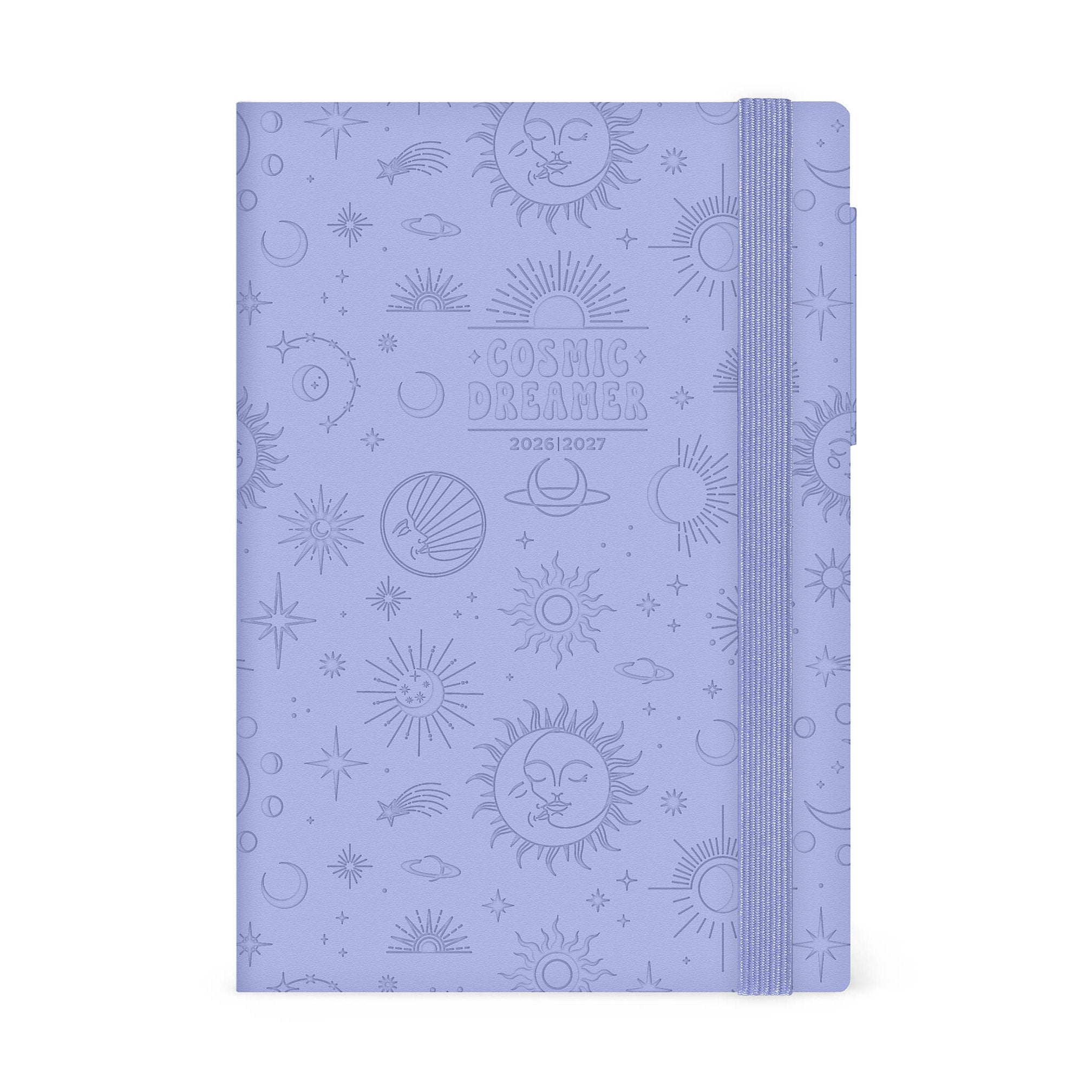 Agenda Legami 16 meses Média Semanal - Cosmic Lilac - Papelaria Encantada