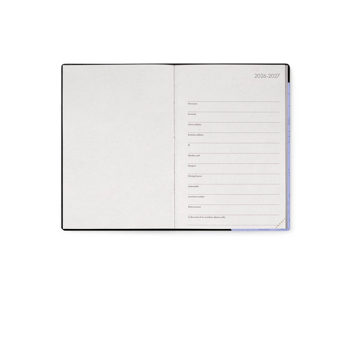 Agenda Legami 16 meses Média Semanal - Cosmic Lilac - Papelaria Encantada
