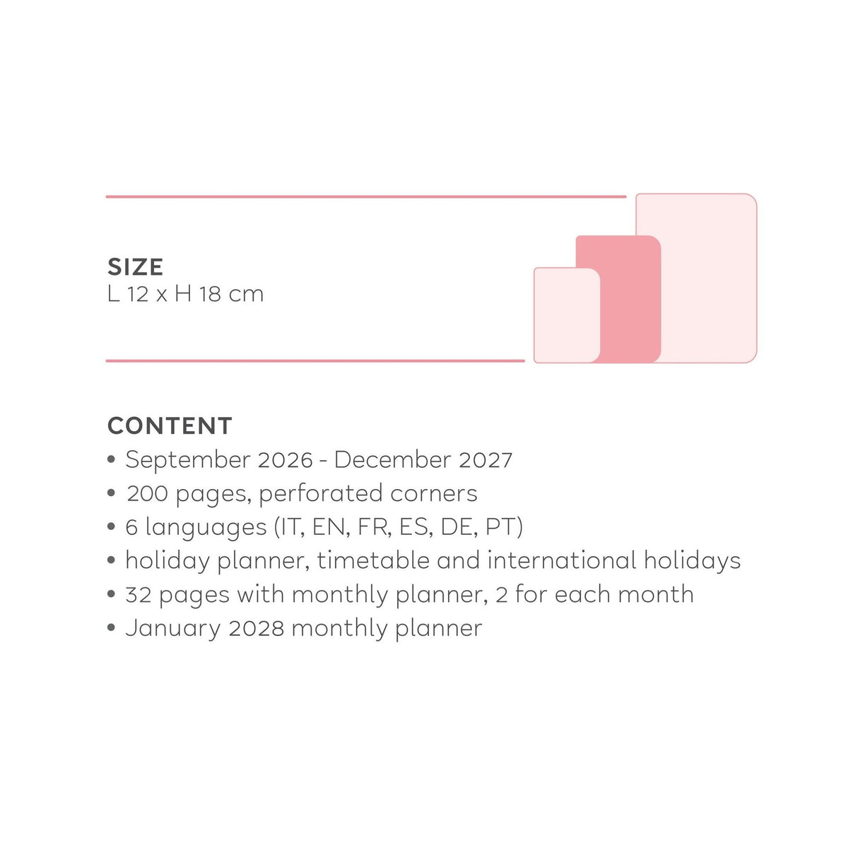Agenda Legami 16 meses Média Semanal - Cosmic Lilac - Papelaria Encantada