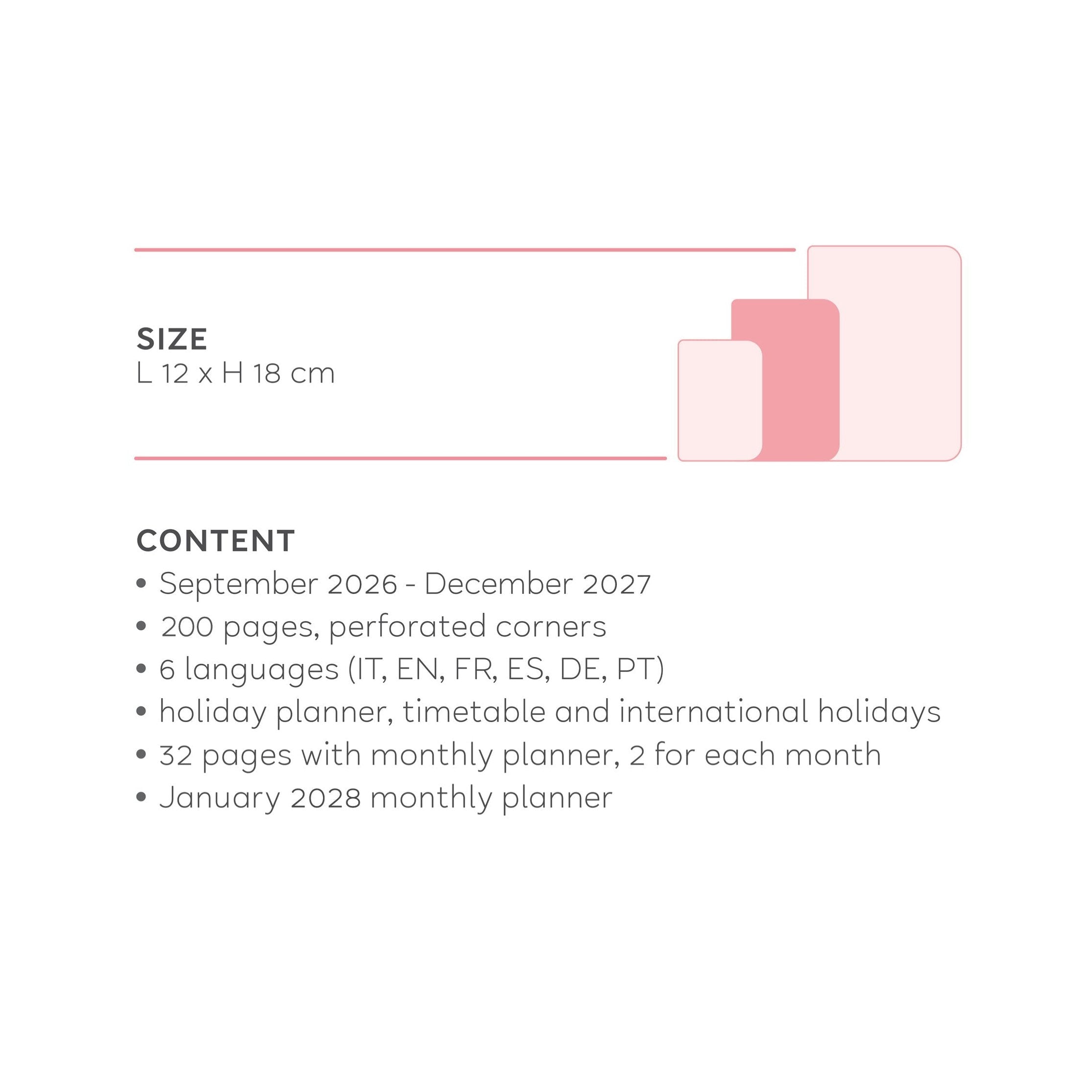 Agenda Legami 16 meses Média Semanal - Cosmic Lilac - Papelaria Encantada