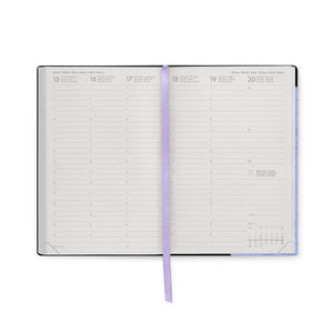 Agenda Legami 16 meses Média Semanal - Cosmic Lilac - Papelaria Encantada