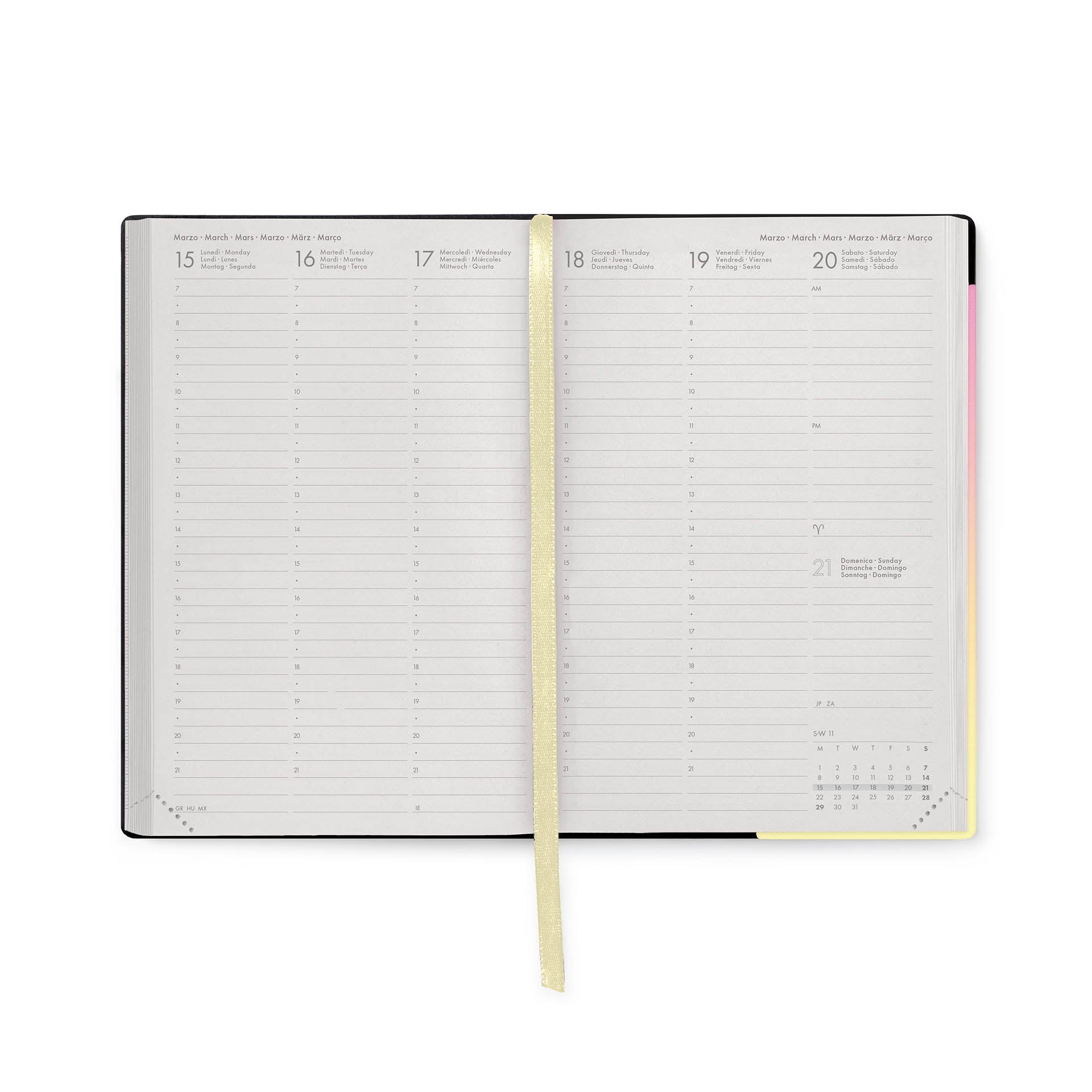 Agenda Legami 16 meses Média Semanal - Sunrise Lover - Papelaria Encantada