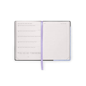 Agenda Legami 16 meses Pequena semanal - Cosmic Lilac - Papelaria Encantada