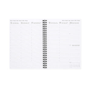 Agenda Legami 16 meses Semanal -Grande Espiral- Flores - Papelaria Encantada