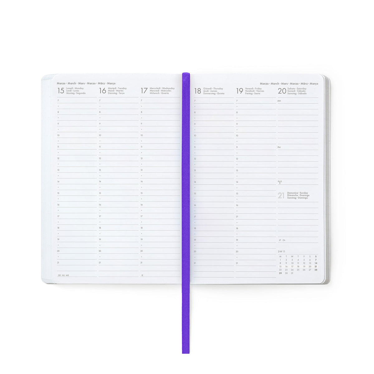 Agenda Legami 16 meses Semanal -Média- Flores - Papelaria Encantada