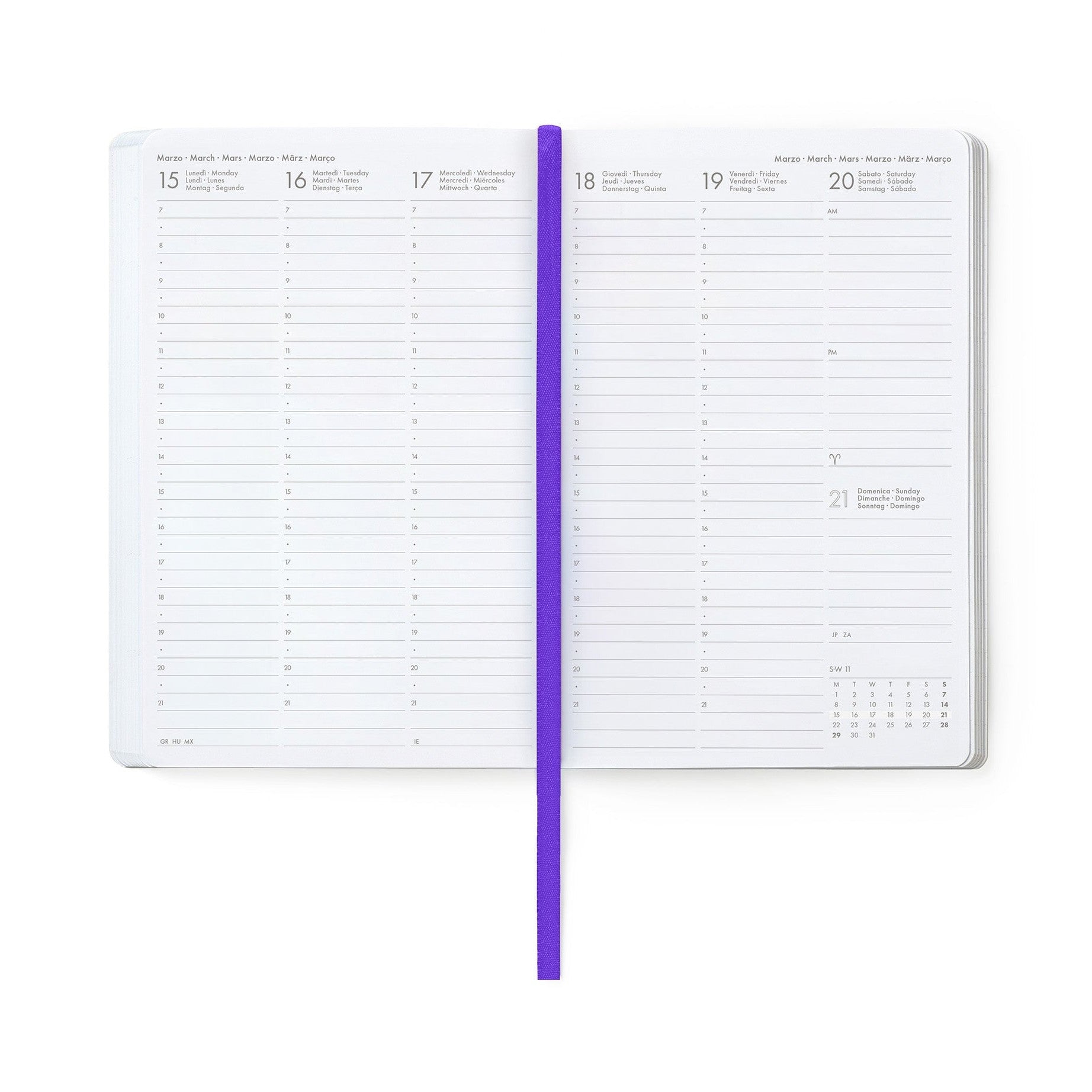 Agenda Legami 16 meses Semanal -Média- Flores - Papelaria Encantada