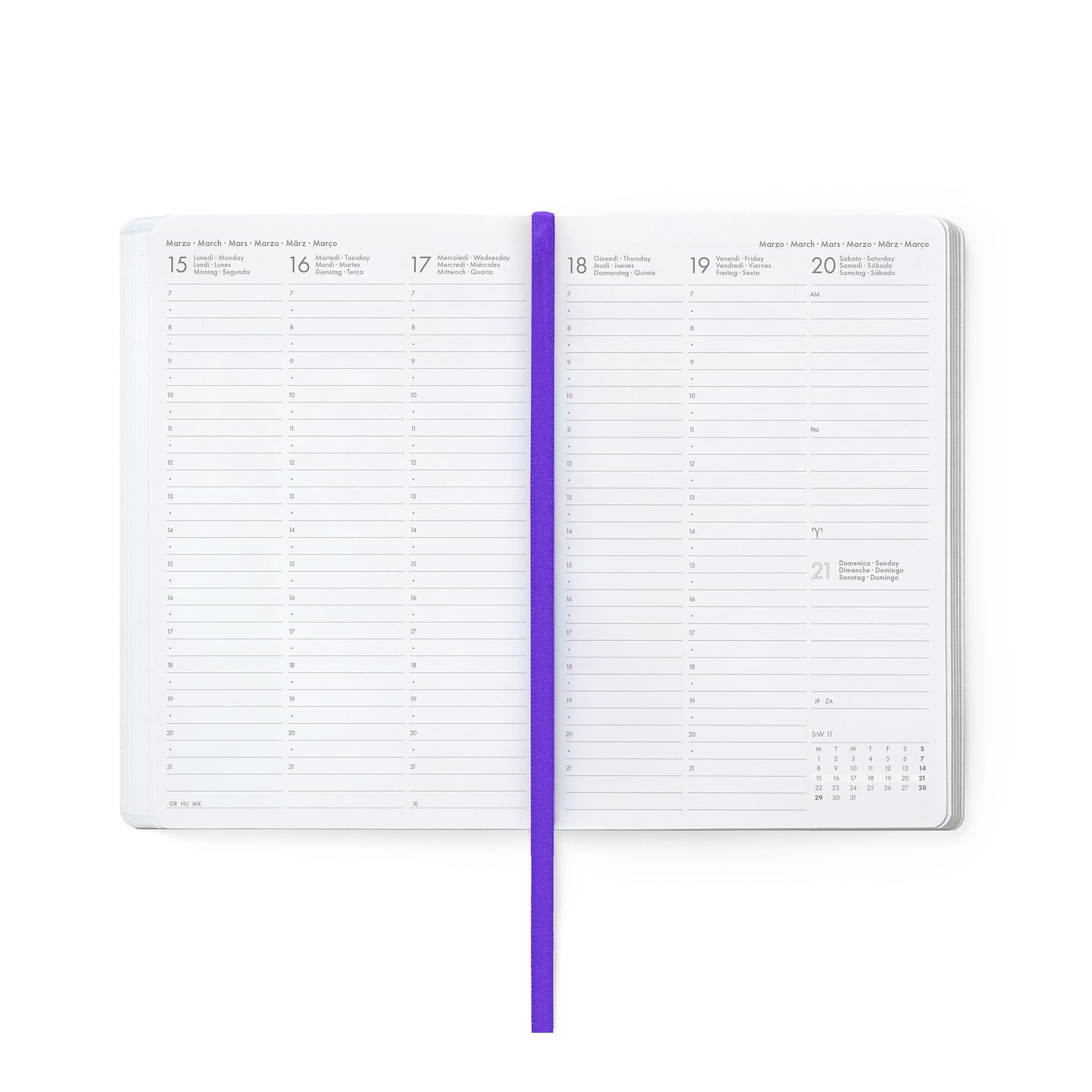 Agenda Legami 16 meses Semanal -Média- Flores - Papelaria Encantada