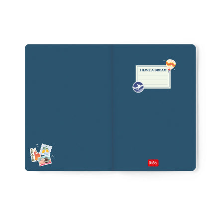 Agenda Legami 16 meses Semanal -Média- Travel Stickers - Papelaria Encantada