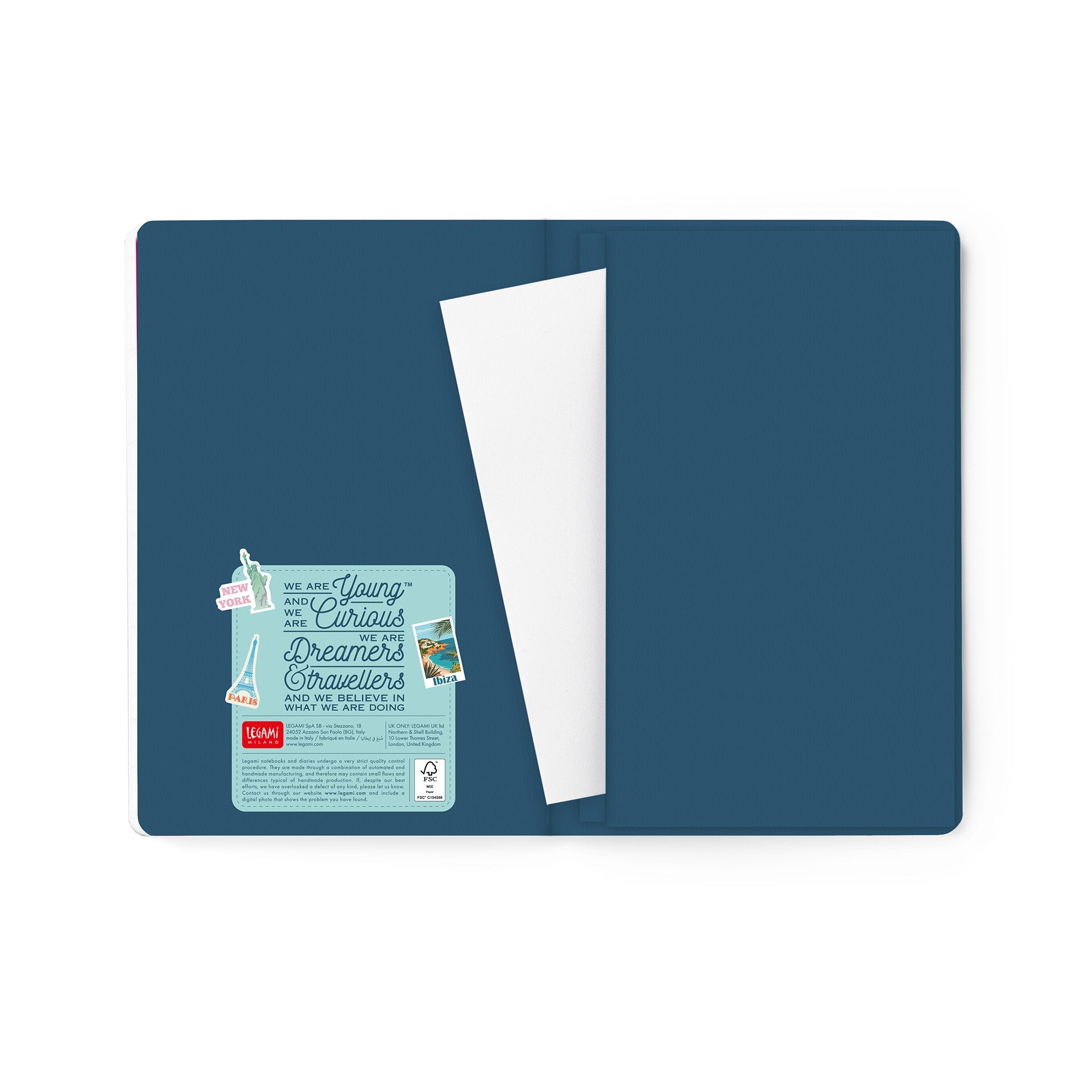 Agenda Legami 16 meses Semanal -Média- Travel Stickers - Papelaria Encantada