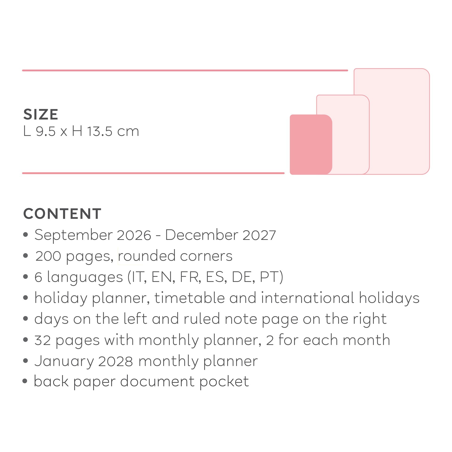 Agenda Legami 16 meses Semanal -Pequena- Flores - Papelaria Encantada