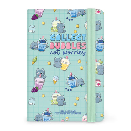 Agenda Legami 16 meses Semanal -Pequena- Gato Bubble Tea - Papelaria Encantada