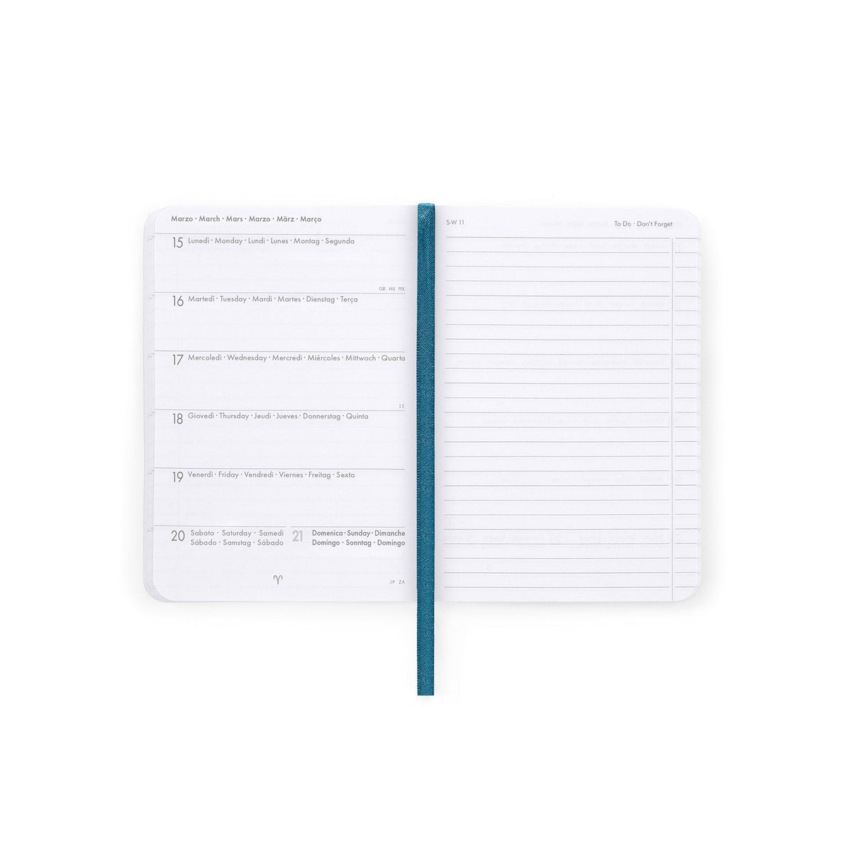 Agenda Legami 16 meses Semanal -Pequena- Travel Stickers - Papelaria Encantada