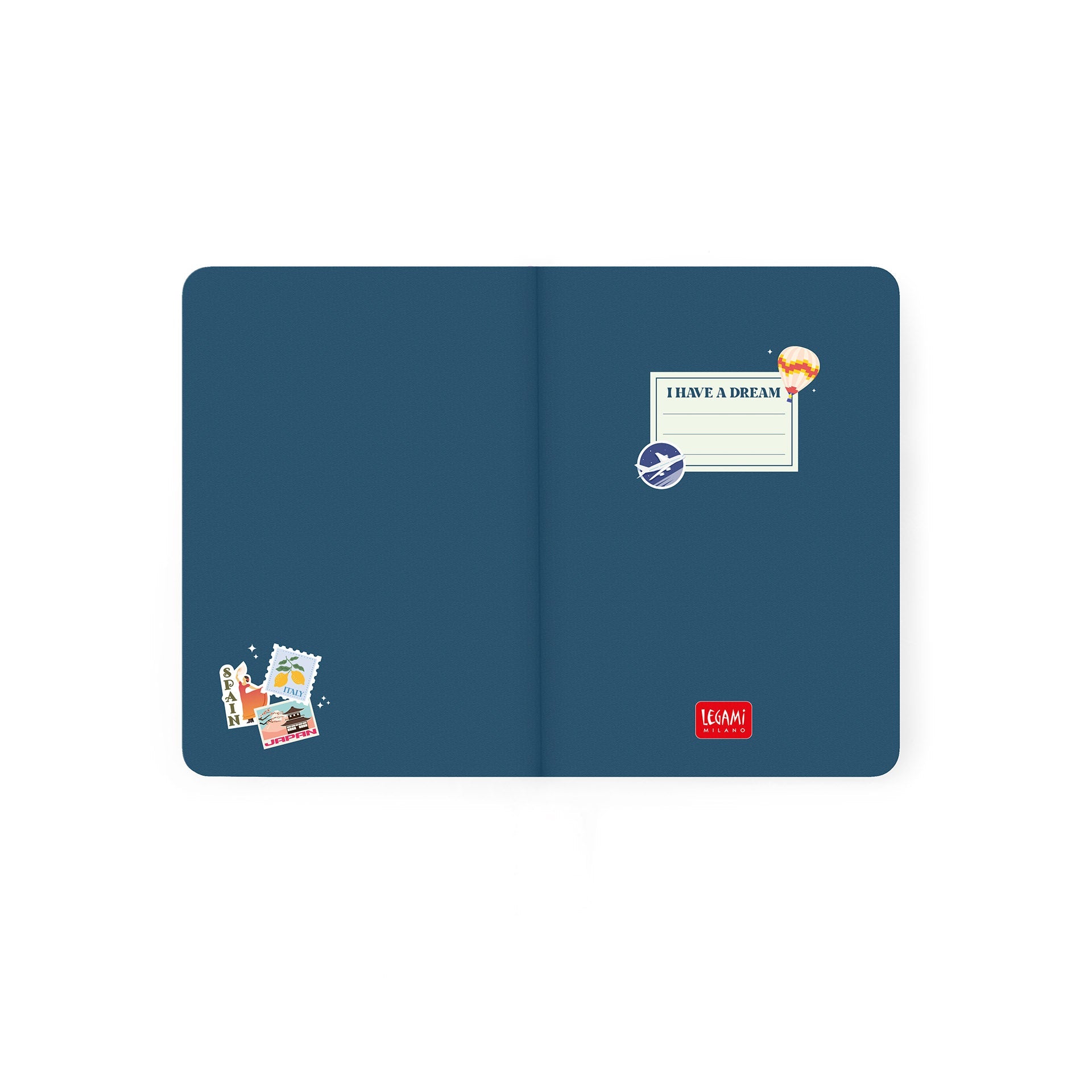 Agenda Legami 16 meses Semanal -Pequena- Travel Stickers - Papelaria Encantada