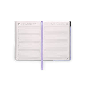 Agenda Legami diária Pequena 16 meses Cosmic Lilac - Papelaria Encantada