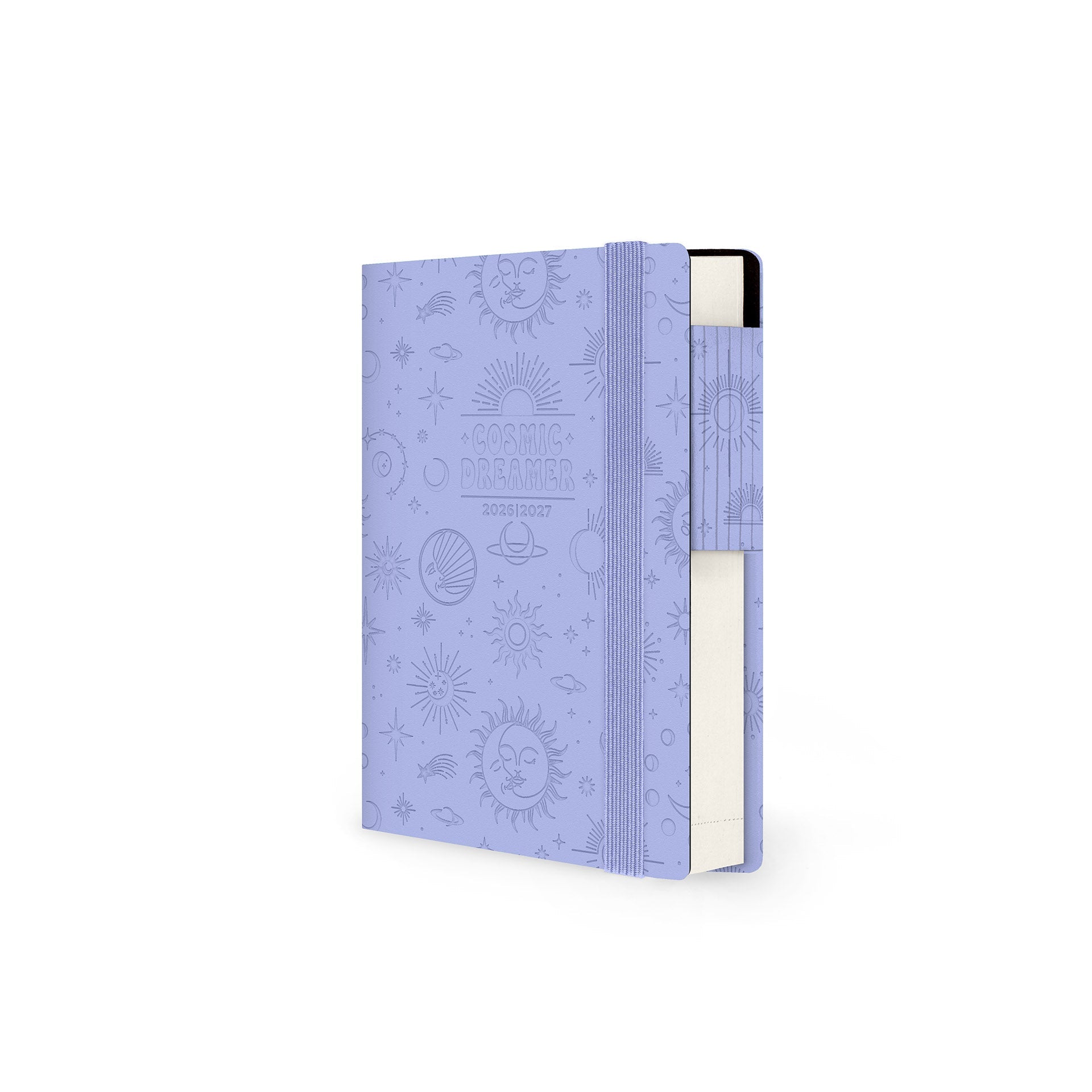 Agenda Legami diária Pequena 16 meses Cosmic Lilac - Papelaria Encantada