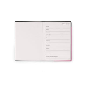 Agenda Legami diária Pequena 16 meses Raspberry Jam - Papelaria Encantada