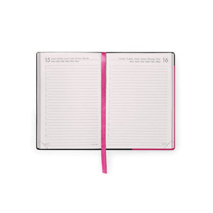 Agenda Legami diária Pequena 16 meses Raspberry Jam - Papelaria Encantada