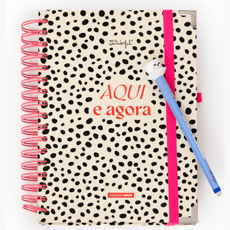 Agenda Office 2026 Diária - Aqui e agora Mr Wonderful - Papelaria Encantada