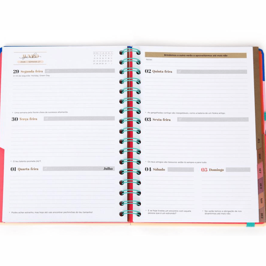 Agenda Office 2026 Semanal - Por onde começamos? Mr Wonderful - Papelaria Encantada
