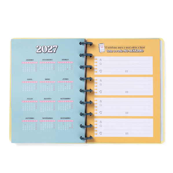 Agenda Wonder 2025-26 Semanal - Com vontade vencerás - Mr.Wonderful - Papelaria Encantada