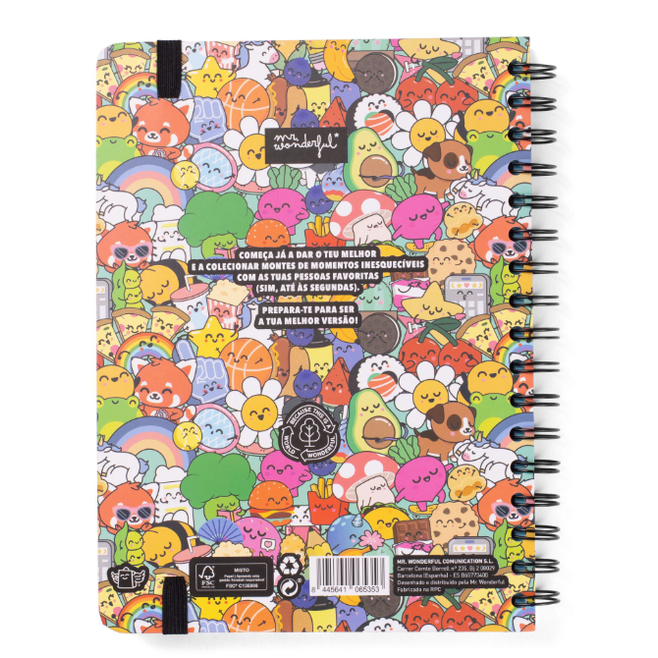 Agenda Wonder 2025-26 Semanal - Risos, tolices e loucas aventuras - Mr.Wonderful - Papelaria Encantada