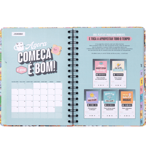 Agenda Wonder 2025-26 Semanal - Risos, tolices e loucas aventuras - Mr.Wonderful - Papelaria Encantada