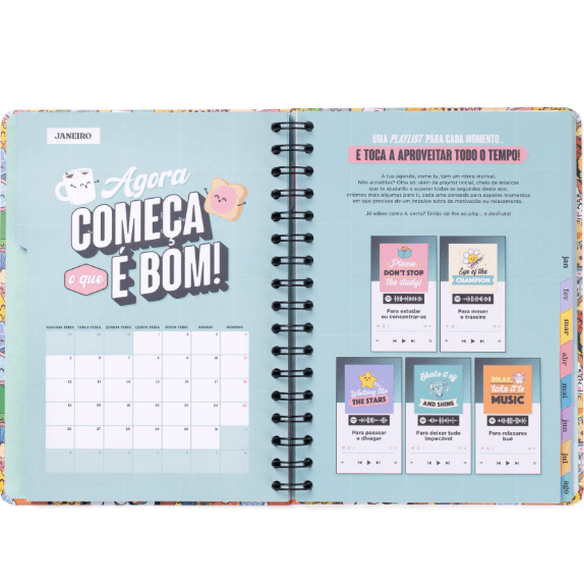 Agenda Wonder 2025-26 Semanal - Risos, tolices e loucas aventuras - Mr.Wonderful - Papelaria Encantada