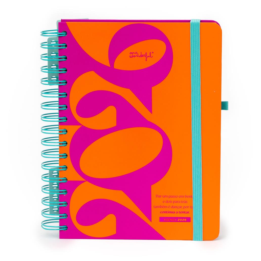 Agenda Wonder 2026 Diária - Continua a tentar Mr wonderful - Papelaria Encantada