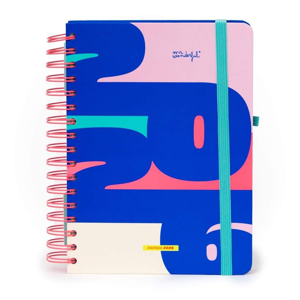 Agenda Wonder 2026 Diária - Quando uma porta se fecha, abre - se esta agenda Mr Wonderful - Papelaria Encantada