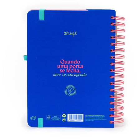 Agenda Wonder 2026 Diária - Quando uma porta se fecha, abre - se esta agenda Mr Wonderful - Papelaria Encantada