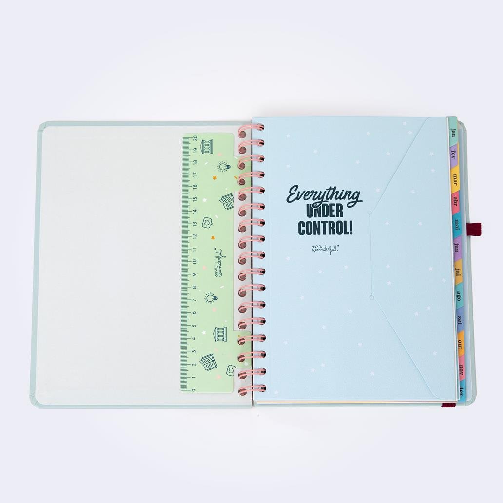 Agenda Wonder 2026 Semanal - Objetivo da semana: que termine! Mr Wonderful - Papelaria Encantada