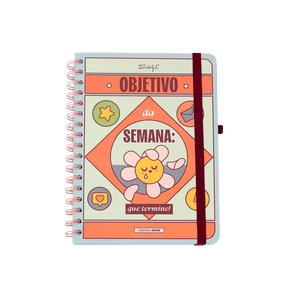 Agenda Wonder 2026 Semanal - Objetivo da semana: que termine! Mr Wonderful - Papelaria Encantada