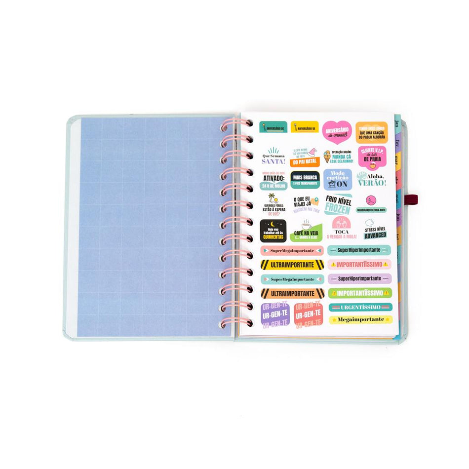 Agenda Wonder pequena 2026 Semanal - Objetivo da semana: que termine! Mr wonderful - Papelaria Encantada