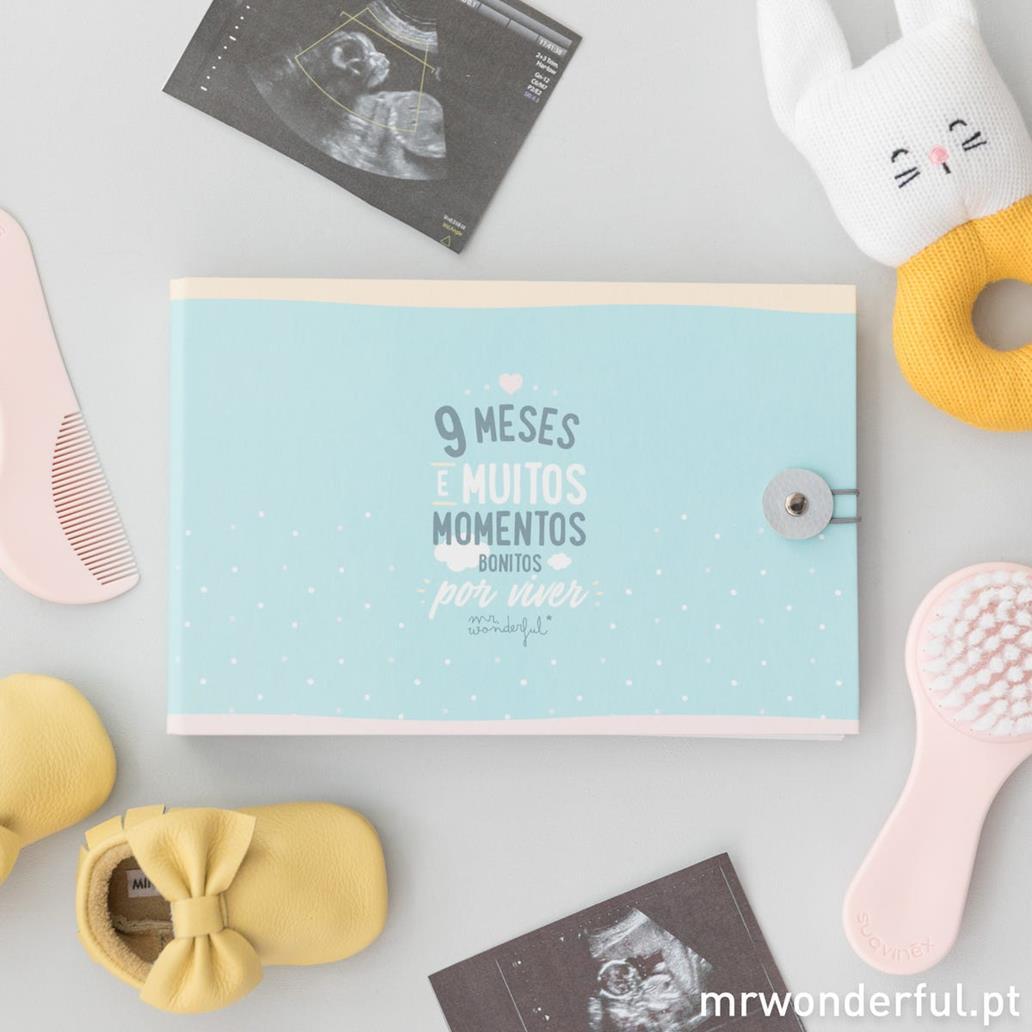 Albúm de Gravidez - 9 meses e muitos momentos bonitos por viver - Mr. Wonderful - Papelaria Encantada