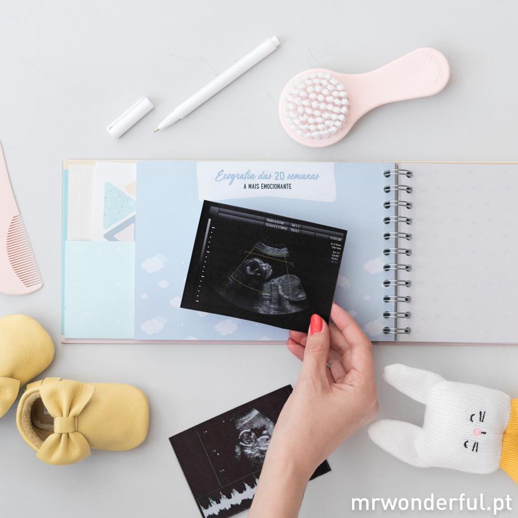 Albúm de Gravidez - 9 meses e muitos momentos bonitos por viver - Mr. Wonderful - Papelaria Encantada