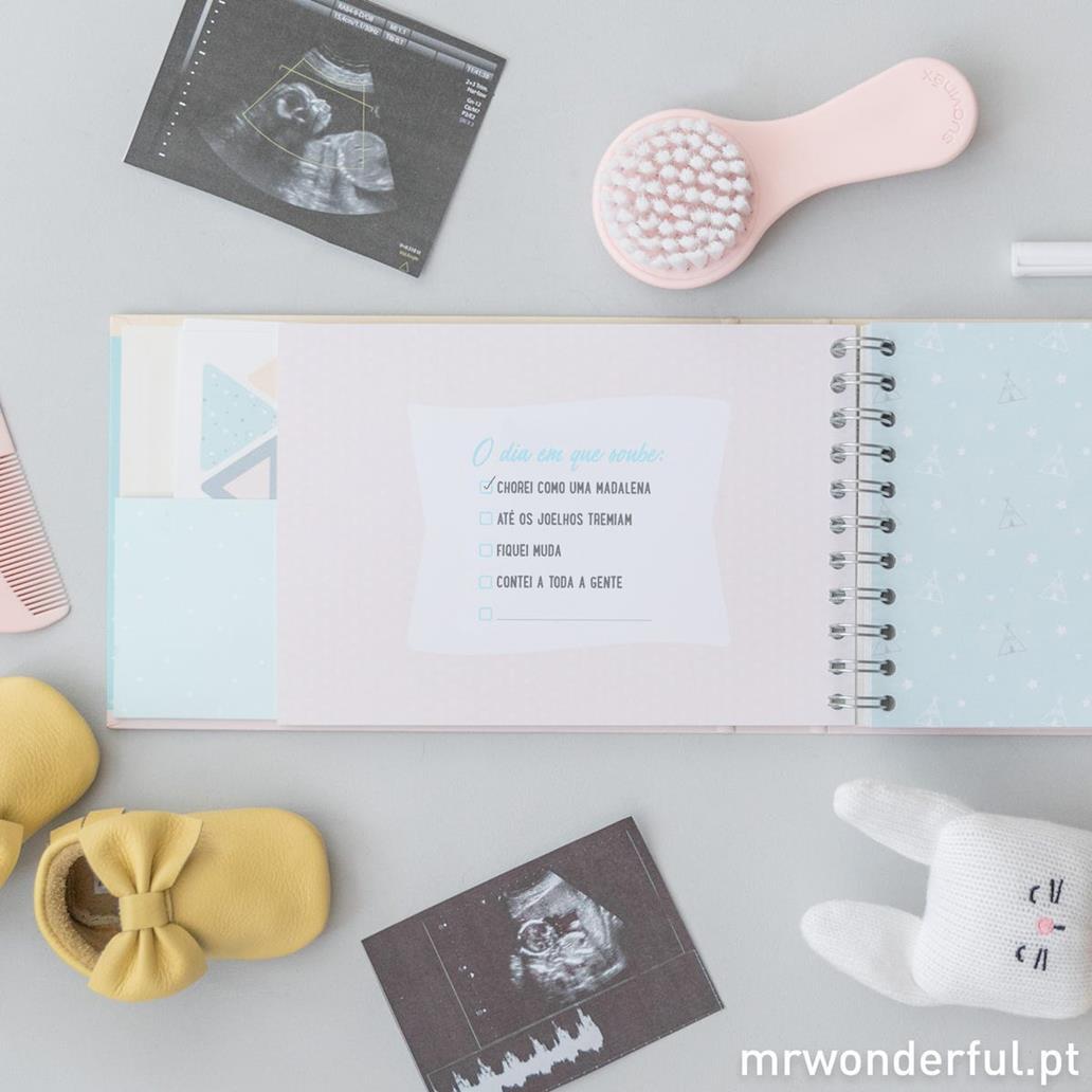 Albúm de Gravidez - 9 meses e muitos momentos bonitos por viver - Mr. Wonderful - Papelaria Encantada