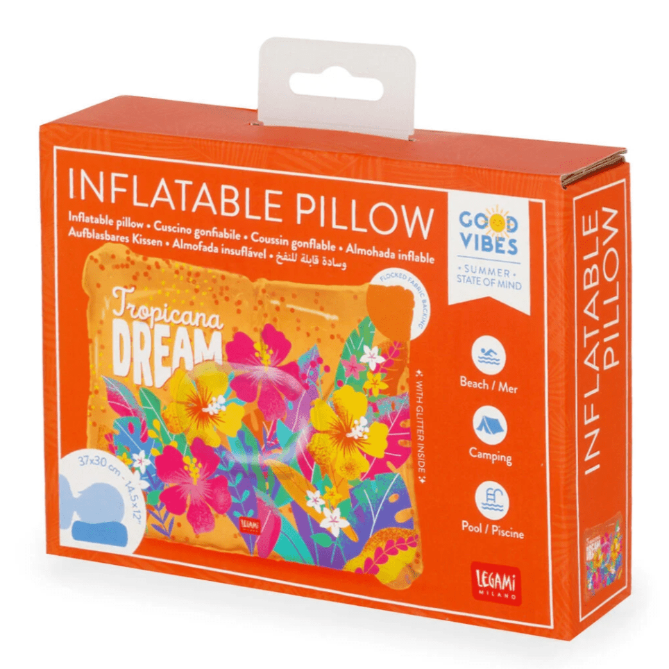 Almofada insuflável Legami - "Tropicana Dream" - Papelaria Encantada