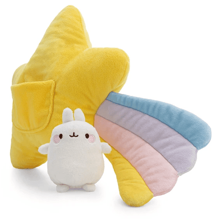 Almofada Molang c/ estrela - cadente, 40X28cm Nici - Papelaria Encantada