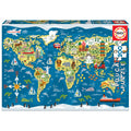 Puzzle Educa Mapa Mundo 200 peças 19292