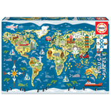 Puzzle Educa Mapa Mundo 200 peças 19292