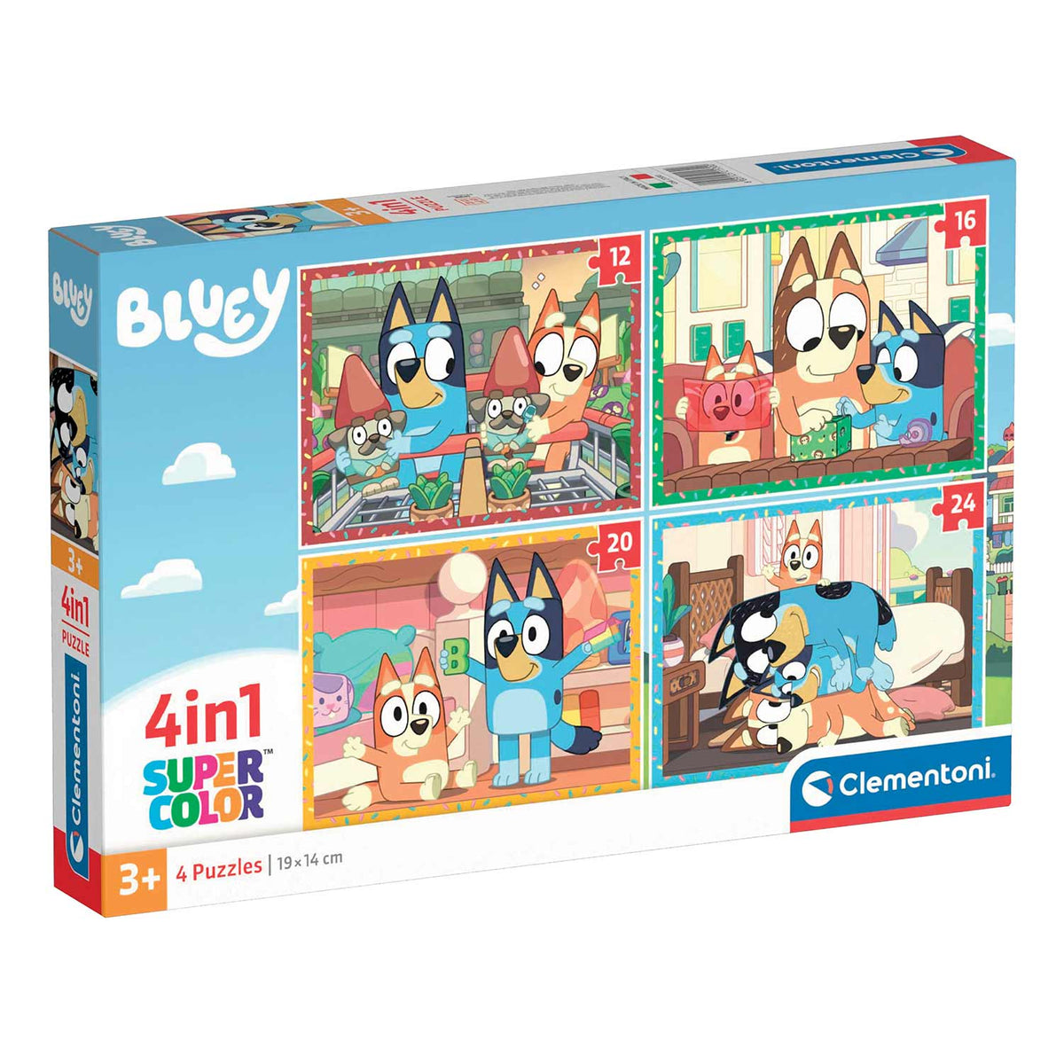 Puzzle Clementoni Bluey progressivo 12-16-20-24 peças 21530