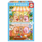 Puzzle Educa Capivara 2x48 peças 20482
