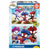 Puzzle Educa Marvel Spidey and His Amazing Friends Water-Webs 2x20 peças 20490