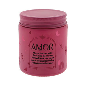 Vela aromática Arómame Amor – Frutos Vermelhos
