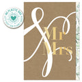 Postal de casamento Artebene - Mr. & Mrs. Kraft
