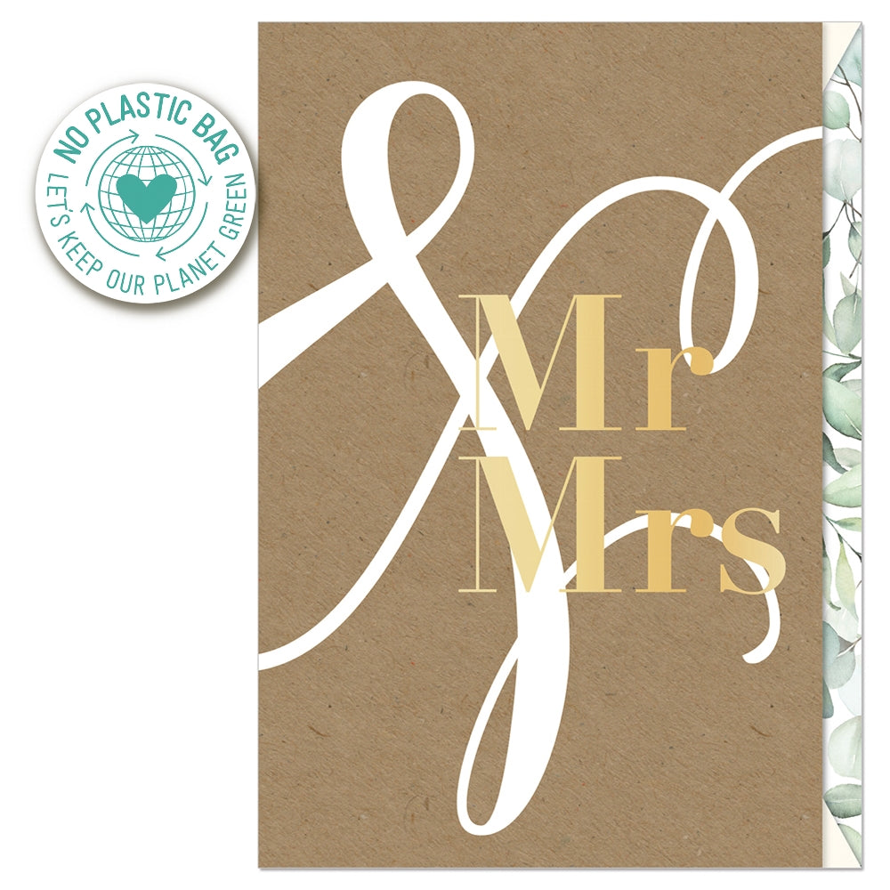 Postal de casamento Artebene - Mr. & Mrs. Kraft