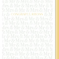 Postal de casamento Artebene - Congratulations Mr. & Mrs.